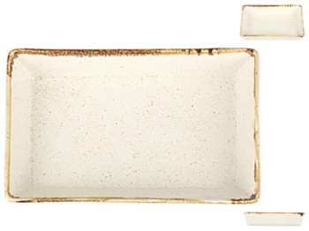 Салатница прямоугольная Porland Beige, 13см