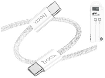 Кабель USB Hoco X104 Source 60W Type-C to Type-C Цвет Белый