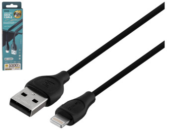 Кабель USB Remax RC-160i Lesu Pro Lightning, Чёрный