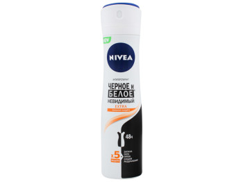 Дезодорант-антиперспірант Nivea Deo Чорне і біле "Невидимий Extra" сильний захист 48год 150мл