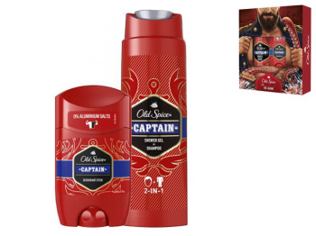 Набір подарунковий Old Spice Captain (Твердий дезодорант 50мл+Гель для душу 250мл)