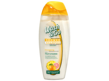 Шампунь-гель для душу Wash and Go 2 в 1, з фруктовими соками, 250 мл