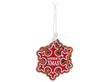 Набор новогодних украшений Снежинка Merry Xmas, 8,3см (цена за набор 2шт)