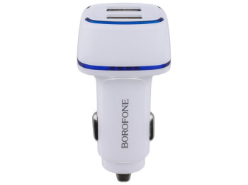 Автомобильное Зарядное Устройство Borofone BZ14 2USB 2.4A, Белый
