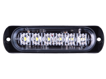 Повторитель габарита 6 LED 12V белый (AG-ZWD-BSBK-6/W)