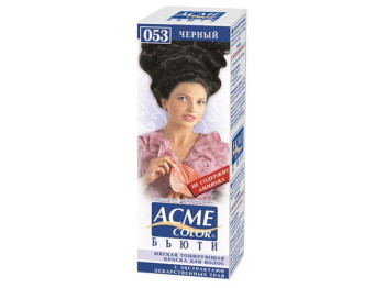 Фарба для волосся м'яка тонуюча Acme-Color "Б'юті" безаміачна Чорний тон 053