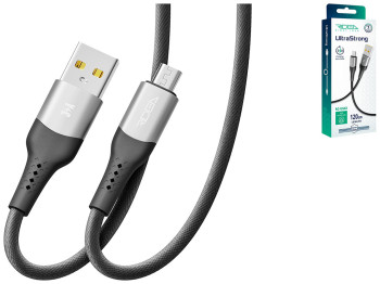 Кабель USB Ridea RC-US42 UltraStrong MicroUSB 3A 1,2м Цвет Черный