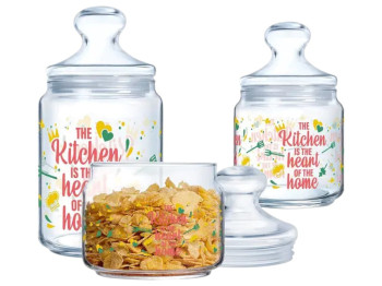 Набор банок Luminarc, Club Heart of Home, стекло, 0,5+0,75+1л 0883314062601