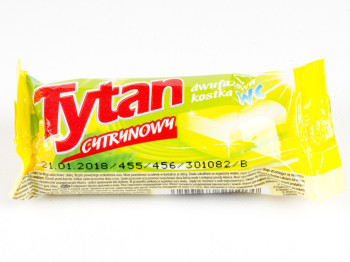 Двухфазный блок для унитаза Tytan "Лимонный" запаска