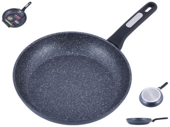 Сковорода Kamille с покрытием черный мрамор из алюминия D28см