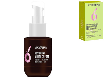 Мульти-крем зволожуючий Viva Oliva Prebiotic+Hyaluron Moisturizing SPF-15, 75мл