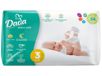 Підгузки Dada Extra Soft MIDI (4-9кг) 54шт 80832