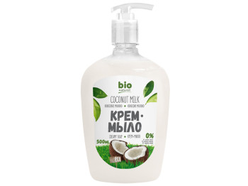 Крем-мило BIO Naturell "Кокосове молоко" з дозатором 500мл