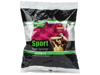 Губка банная массажная Мелочи жизни Спорт Фаворит 10х10х5,5см