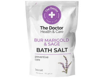 Соль для ванн "Домашний доктор" с экстрактами череды и шалфея дой-пак 500г
