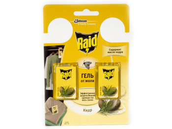 Гель от моли Raid "Кедр" 2шт