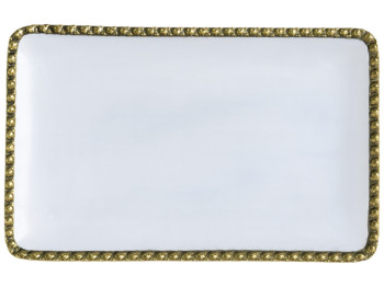 Блюдо Pearl of the Ocean, прямоугольное, керамика, 30,5см, цвет белый