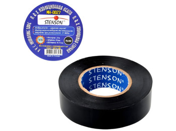 Изолента ПВХ 25м Stenson черная