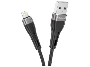 Кабель USB Borofone BX46 Rush silicone Lightning Цвет Чёрный