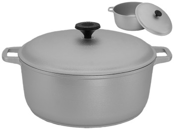 Каструля Prolis з потовщеним дном, литими ручками та кришкою 5л 10904/Ку-005