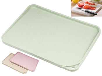 Доска разделочная из пшеничной шелухи Эко 34x24см расцветка ассорти