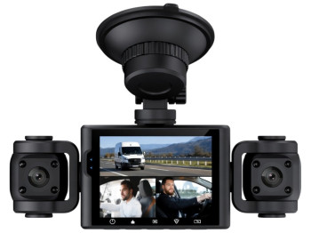 Відеореєстратор, 3 камери, Full HD, Wi-Fi, дисплей 3"