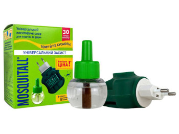 Электро фумигатор + жидкость от комаров Mosquital Защита для всей семьи, 30мл