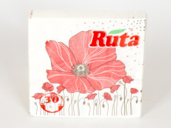 Серветки "Ruta Art" - "Маки" двошарові 33x33см 30шт