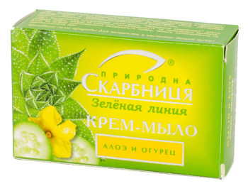 Крем-мыло "Природна скарбниця" "Алоэ и огурец" 100гр.