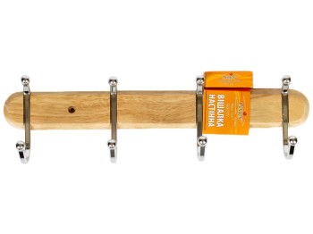 Вешалка настенная деревянная Stenson на 4 крючка AE-91804