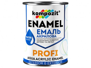 Емаль акрилова PROFI Сіра/глянцева/0,3л