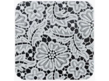 Клеенка Lace, ПВХ, 1,37×20м, цвет белый, дизайн Flora (цена за рулон)