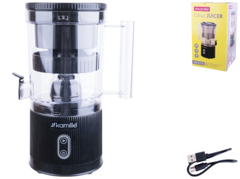 Соковыжималка электрическая Kamille, для цитрусовых, 80W, 200мл