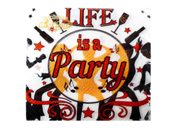 Серветка La Fleur "Party" 33х33см 2 шари 20шт