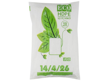 Кулек фасовочный Эко HDPE разлагающийся 400шт 450гр 10микрон 14x26см