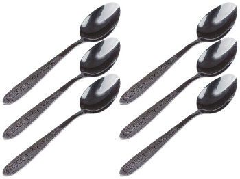 Ложки столовые Flowers нерж. сталь (цена за набор 6шт)