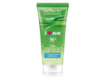 Гель для обличчя та тіла універсальний Біокон I love aloe зволожуючий 200мл