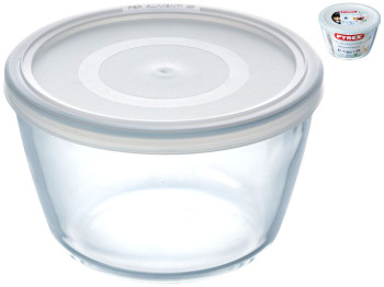 Форма для запекания Pyrex Cook & Freeze, с крышкой, боросиликатное стекло, пластик, 1,6л, 17×11см