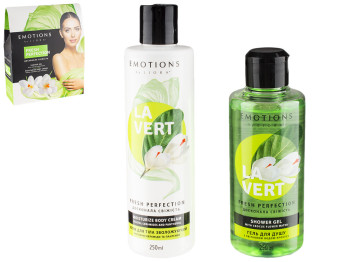 Набор косметический Liora emotions "Fresh Perfection" (гель для душа 250мл+крем для тела 250мл)