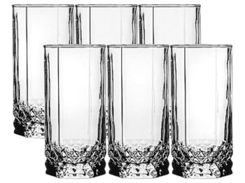 Набор стаканов Pasabahce Вальс, высокие, цвет прозрачный, 6 шт., объём 315 мл