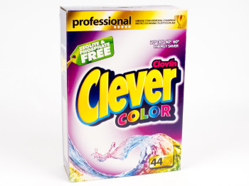 Стиральный порошок бесфосфатный Clever Professional Color 3,3 кг (Польша)