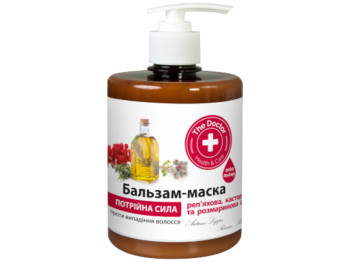 Бальзам-маска "Домашній доктор" потрійна сила 500мл