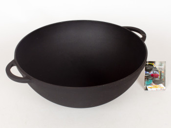 Кастрюля чугунная WOK 30x13см 5.5л 02037