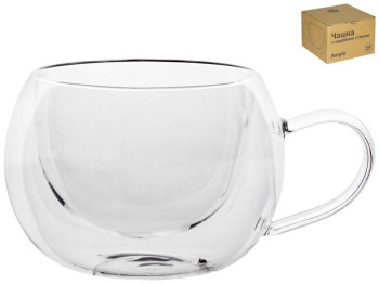 Чашка с двойной стенкой Ампио стеклянная 300мл