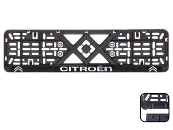 Рамка номера пластиковая с хромированной рельефной надписью CITROEN