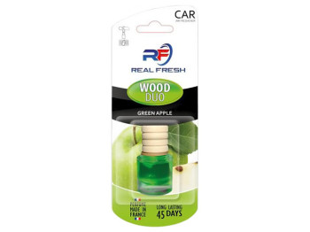 Освіжувач повітря Рідкий Real Fresh Wood Duo, Green Apple, 5мл