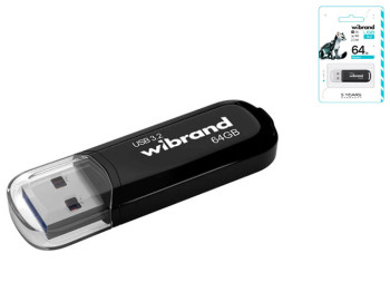USB Flash Drive 3.2 Wibrand 64gb Marten Gen1 Цвет Черный