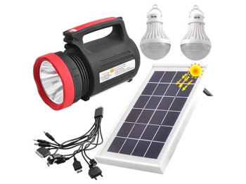 Фонарь переносной Luxury 1902 T, 5W+22SM, 2 лампы 3W, power bank, встроенный аккумулятор