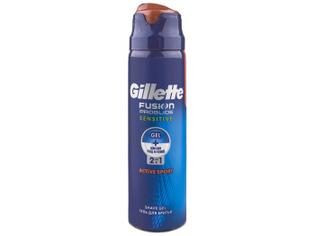 Гель для бритья Gillette Fusion ProGlide Sensitive Active Sport 170мл