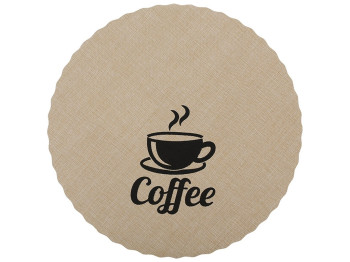Серветка сервірувальна (плейсмат) Coffee, колір - бежевий, 38см